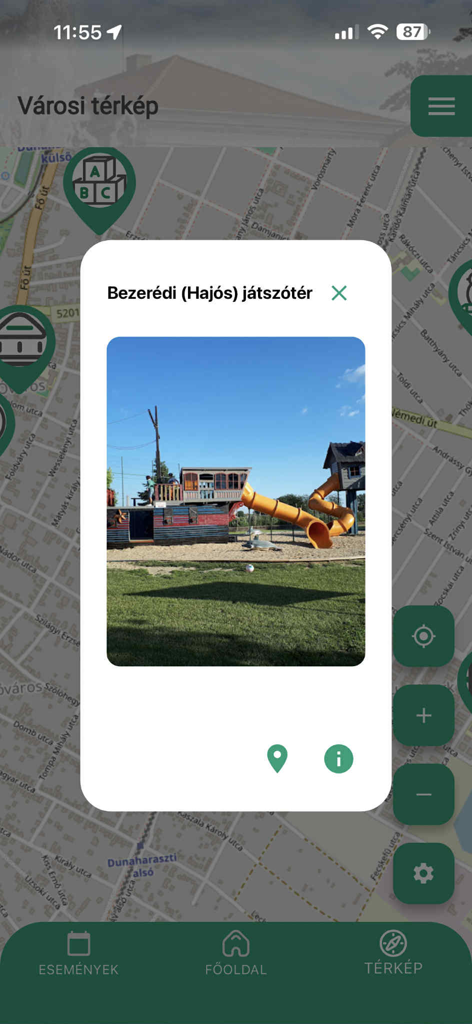 HERMES városi térkép